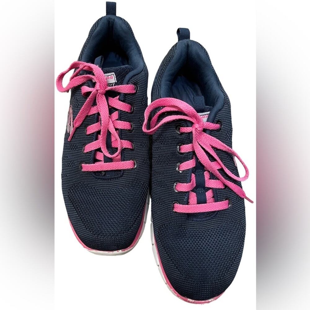 Skechers Skech Knit Blue and Pink Sneakers size 10